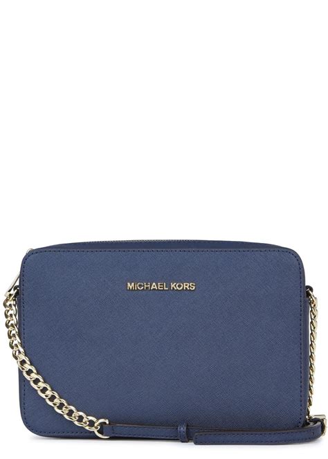 michael kors navy blue crossbody purse|Michael Kors shoulder bag blue.